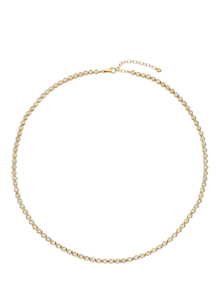 Monica Vinader Lab Diamond Tennis Necklace, Gold, Gold