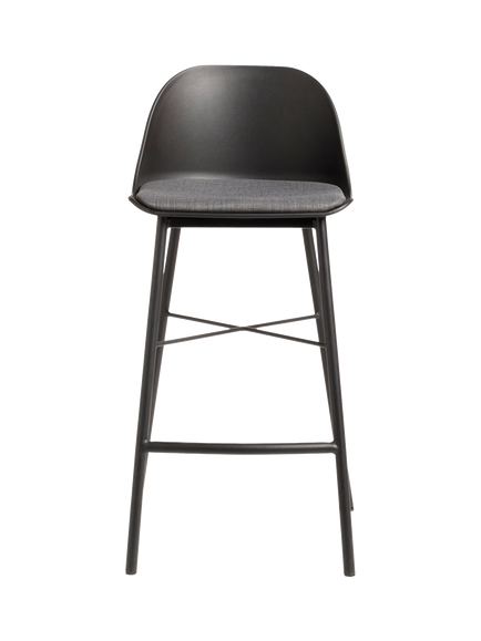 John Lewis OUTLET Whistler Bar Stool, Black, Black