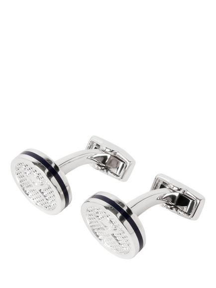 Hackett London Round Logo Cufflinks, Navy