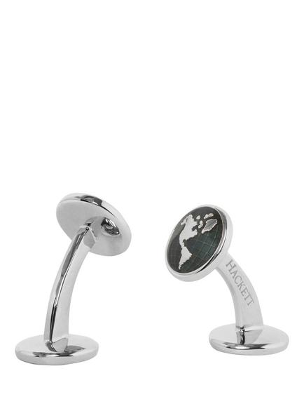 Hackett London Globe Cufflinks, Airforce Blue - view 2, Airforce Blue