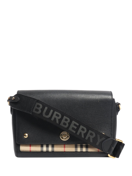 Pre-loved Burberry Note Bag, Black, Black
