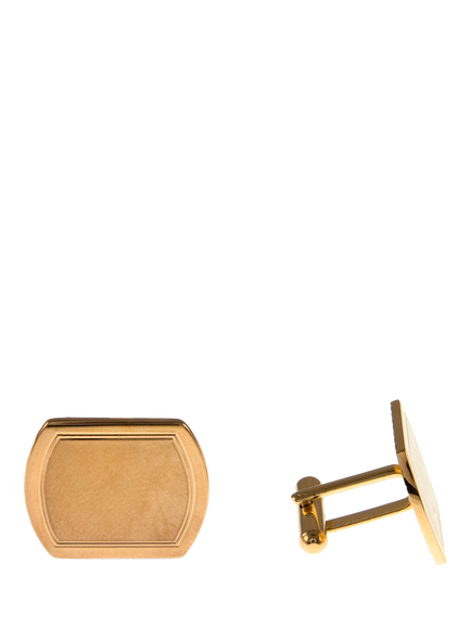 Pre-loved Vintage Textured Cufflinks, Circa 1980s, Gold, Gold