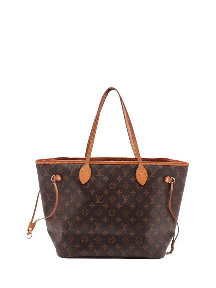Pre-loved Louis Vuitton 2008 Monogram Neverfull MM Tote Bag, Brown - view 2, Brown