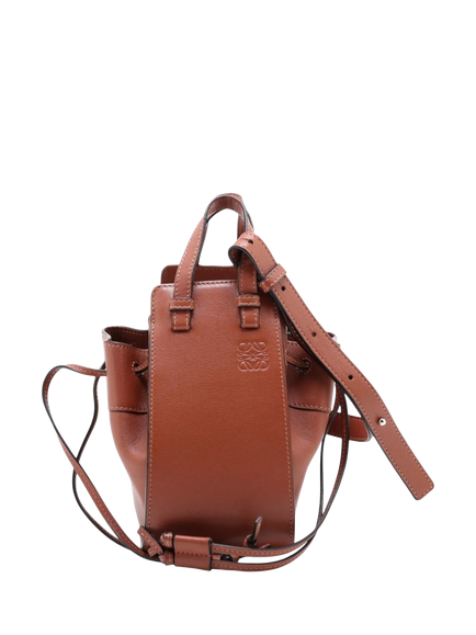 Pre-loved LOEWE Hammock Mini Leather 2-Way Bag, Brown, Brown