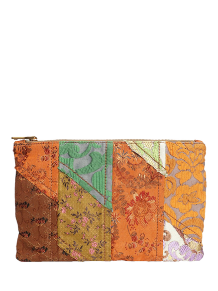 Pre-loved Prada Brocade Patchwork Clutch Bag, Multi - view 2, Multi