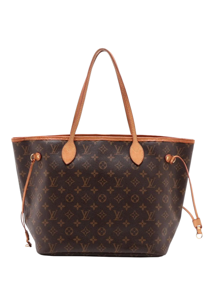 Pre-loved Louis Vuitton 2008 Monogram Neverfull MM Tote Bag, Brown, Brown