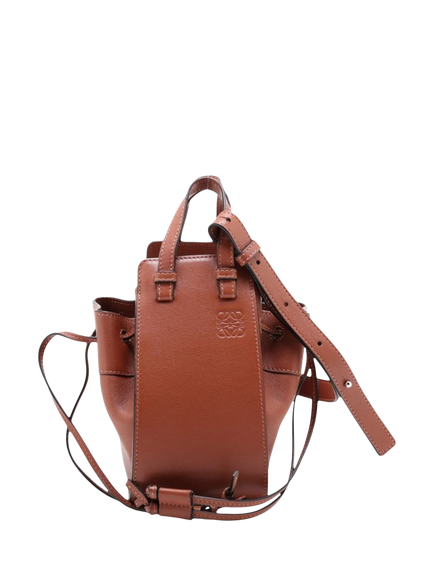 Pre-loved LOEWE Hammock Mini Leather 2-Way Bag, Brown, Brown