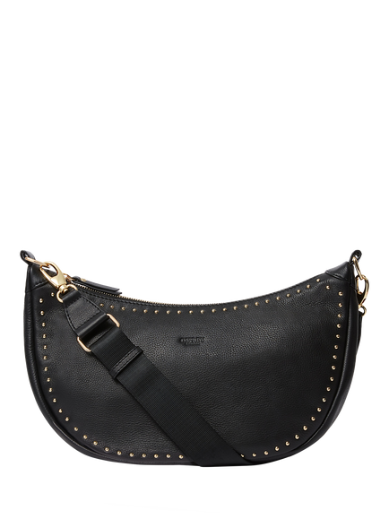 OSPREY LONDON Studded Sling Bag, Black