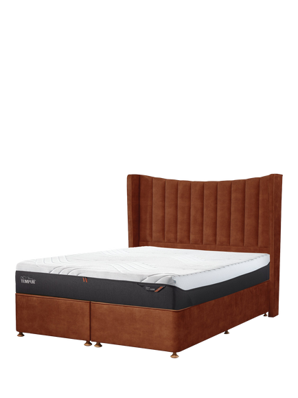 John Lewis OUTLET Amelia Upholstered Headboard, King Size, Like New, Herringbone Oat, Herringbone Oat