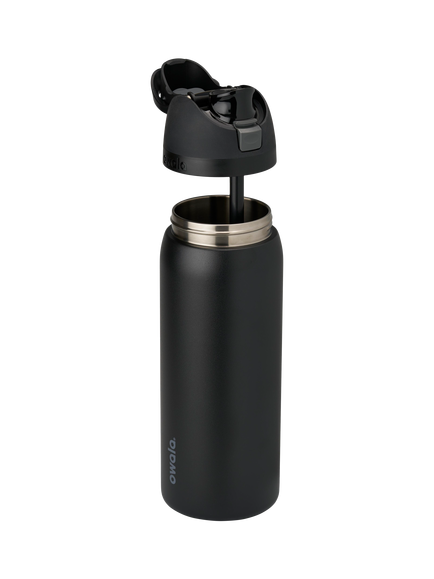 Owala FreeSip Leak-Proof Stainless Steel Drinks Bottle, 945ml, Very Very Dark - view 2, Very Very Dark