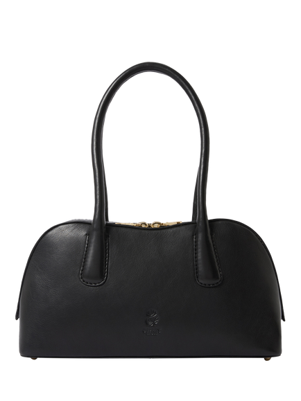 OSPREY LONDON Valentina Shoulder Bag, Black, Black