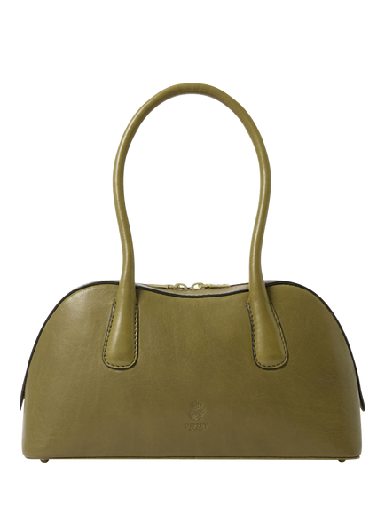 OSPREY LONDON Valentina Shoulder Bag, Olive, Olive