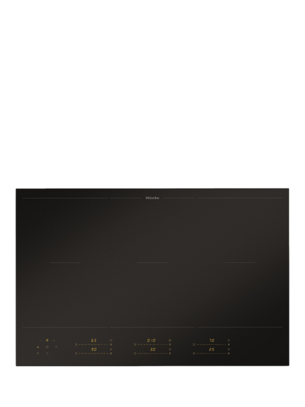 Miele OUTLET KM8585-2 FL 80cm Induction Hob, Like New, Black, Black