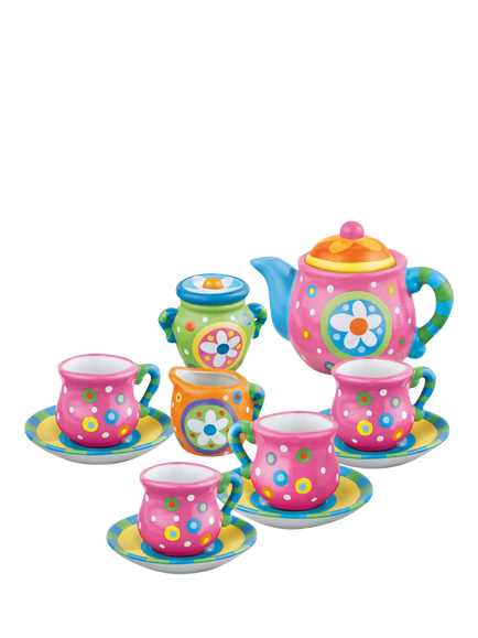 4M Steam Powered Kids Magical Garden Mini Tea Set Painting Kit - view 2, Multicoloured