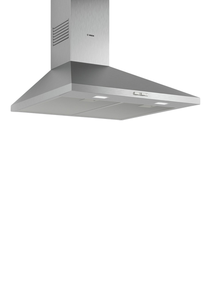 BOSCH OUTLET Series 2 DWK85DK60B 80cm Angled Chimney Cooker Hood, Like New, Black, Black