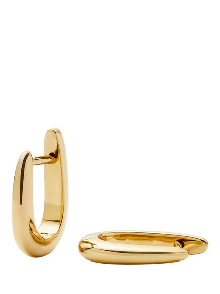 Missoma Claw Huggie Hoop Earrings, Gold, Gold