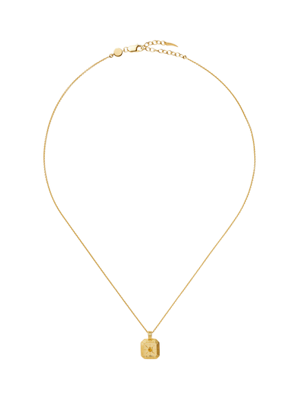 Missoma November Citrine Birthstone Necklace, Gold, Gold
