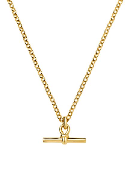 Missoma Chunky T-Bar Necklace, Gold, Gold