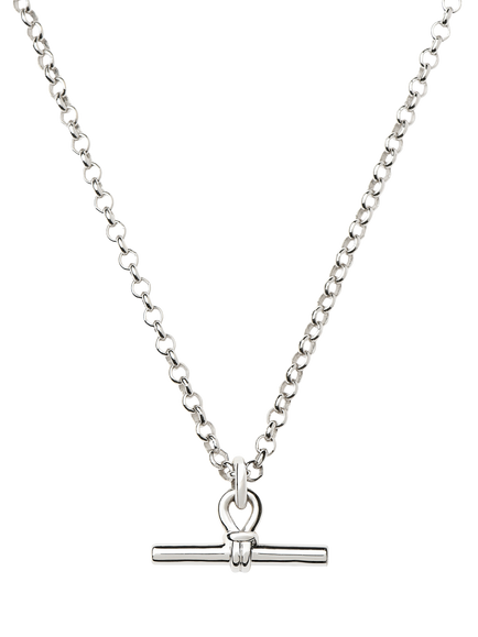 Missoma Chunky T-Bar Necklace, Silver, Silver