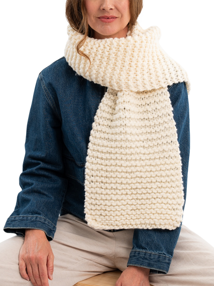 Wool Couture Absolute Beginner Scarf Knitting Kit - view 2, Seal
