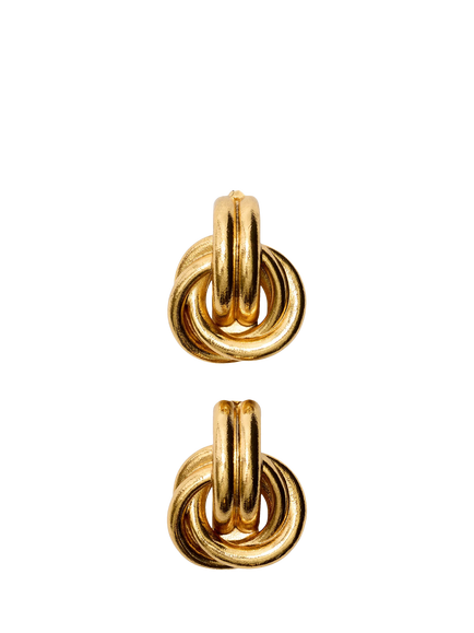 Rixo Nolana 18ct Gold Plated Stud Earrings - view 2, Gold
