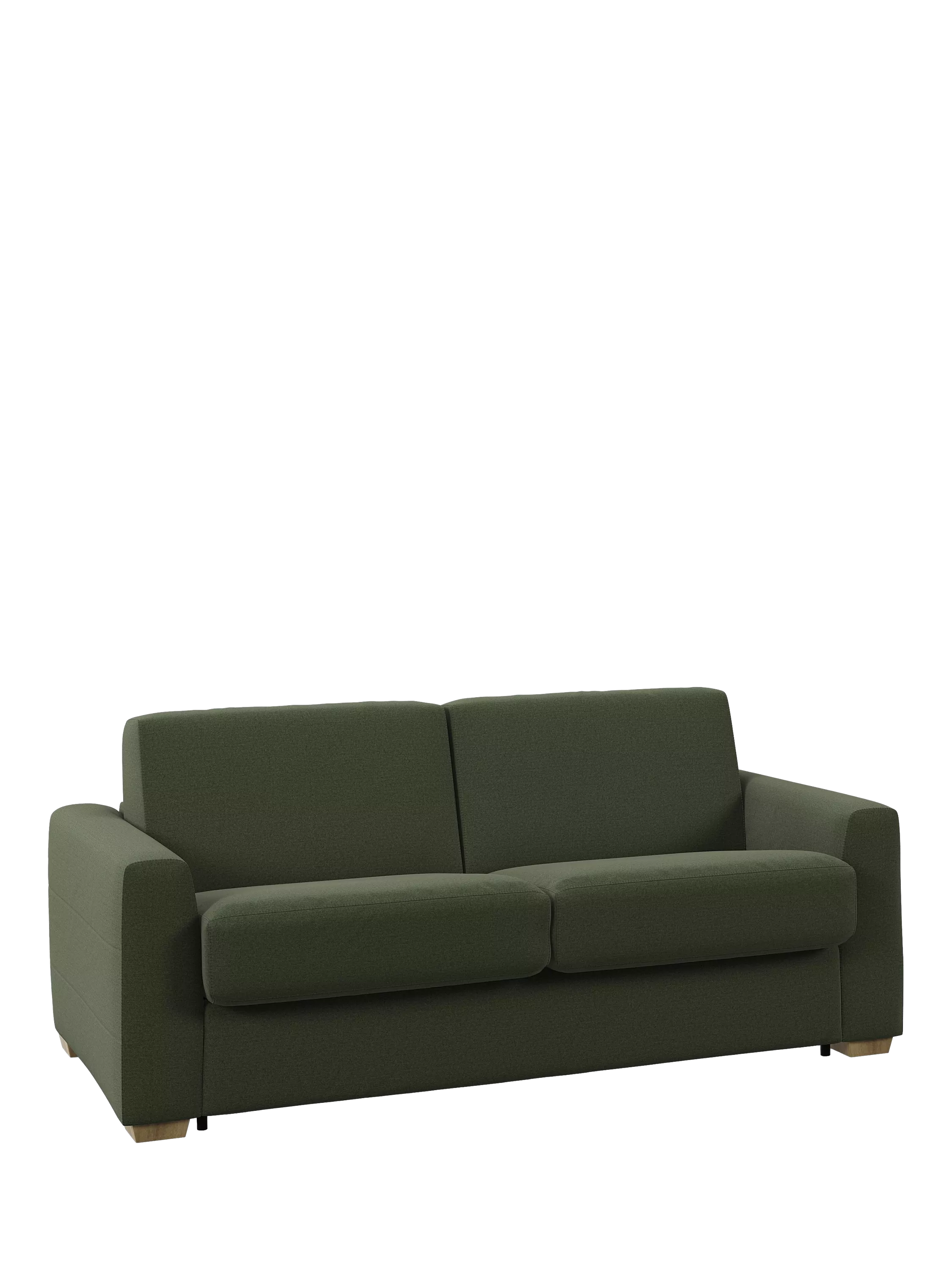 John Lewis Slumber Large 3 Seater Sofa Bed, Green Olive