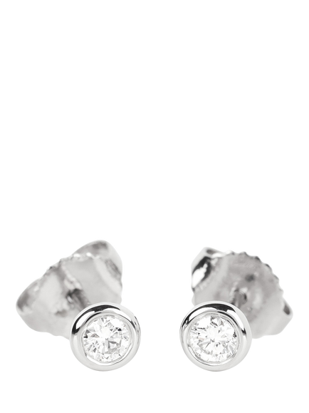 Pre-loved Tiffany & Co. 0.16ct Diamond by the Yard Platinum Stud Earrings, Platinum