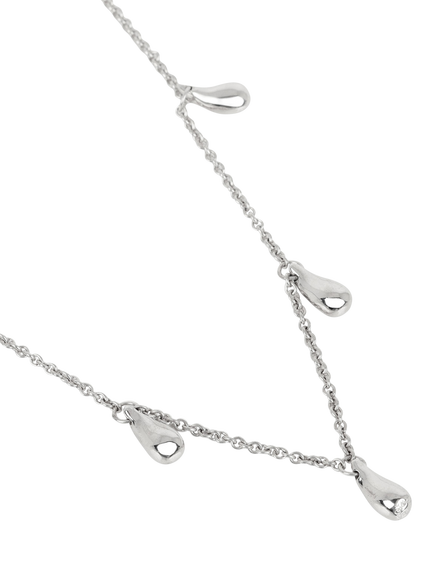 Pre-loved Tiffany & Co. Sterling Silver Elsa Peretti Teardrop Charm Necklace - view 2, Silver