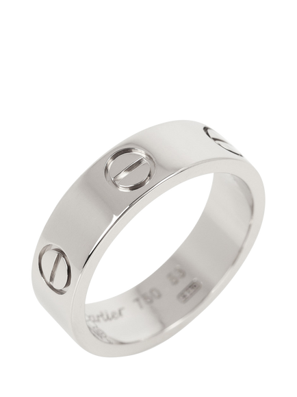 Pre-loved Cartier 18ct White Gold Love Band Ring, M, White Gold