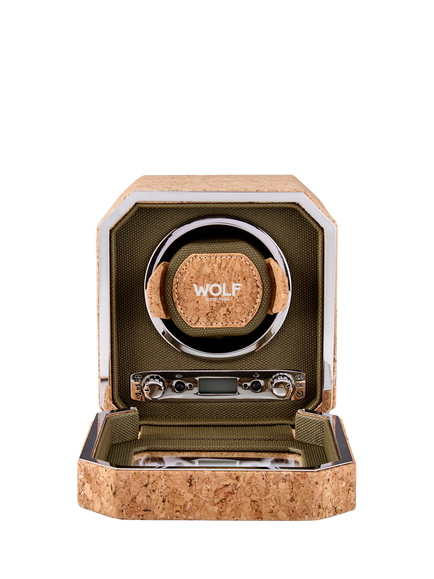 WOLF Cortiça Single Watch Winder, Cork - view 2, Cork