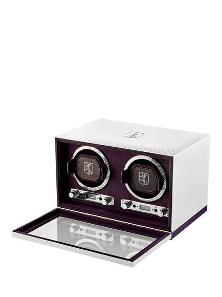 WOLF Double Watch Winder, Silver - view 2, Silver