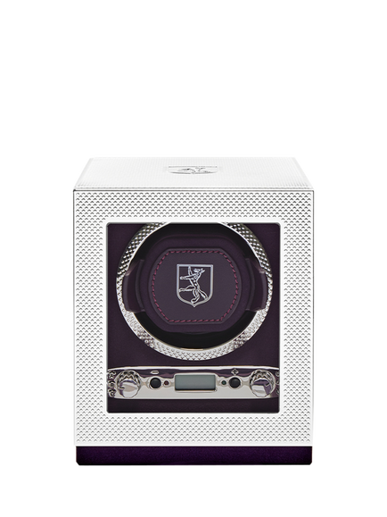 WOLF Single Watch Winder, Silver, Silver