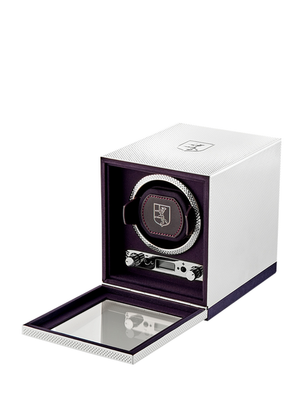 WOLF Single Watch Winder, Silver - view 2, Silver