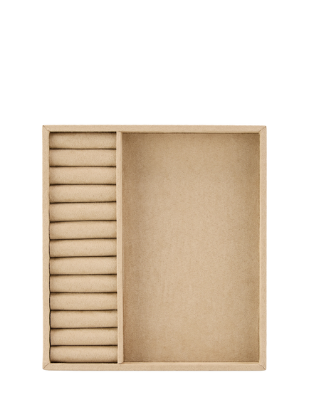 WOLF Vault Luxe Half Ring Multi-Compartment Insert, Pewter, Pewter