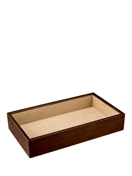 WOLF Vault Luxe Small Tray, Chestnut Brown