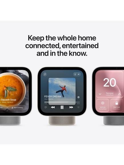 Apple HomeView Smart Speaker with 7" Screen - view 2, Rose Pink