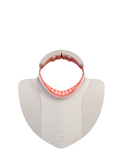 Therabody Neck and Chest LED Light Therapy, White, White