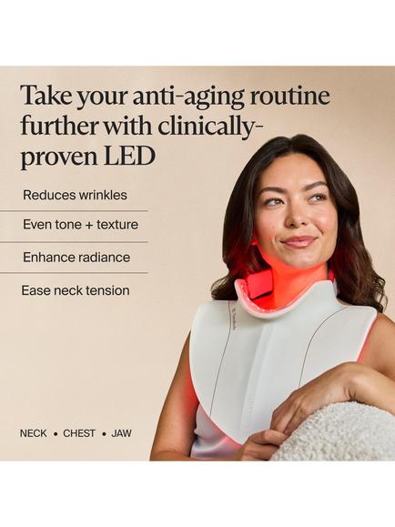 Therabody Neck and Chest LED Light Therapy, White - view 2, White