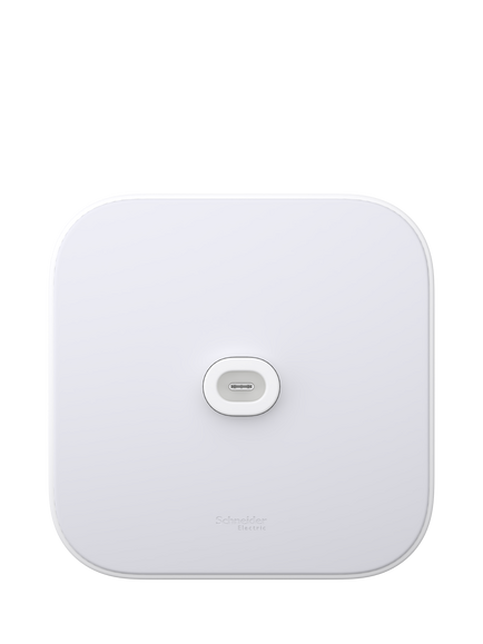 Schneider Electric Power Mount for Apple HomeView, AC Wired, White, White