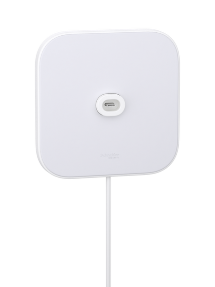 Schneider Electric Power Mount for Apple HomeView, USB-C Wall Connector, White - view 2, White