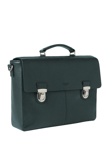 OSPREY LONDON The Forest Leather Briefcase - view 2, Forest