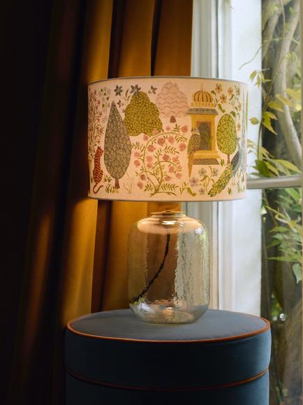 John Lewis Pahari Drum Lampshade, Multi - view 2, Multi