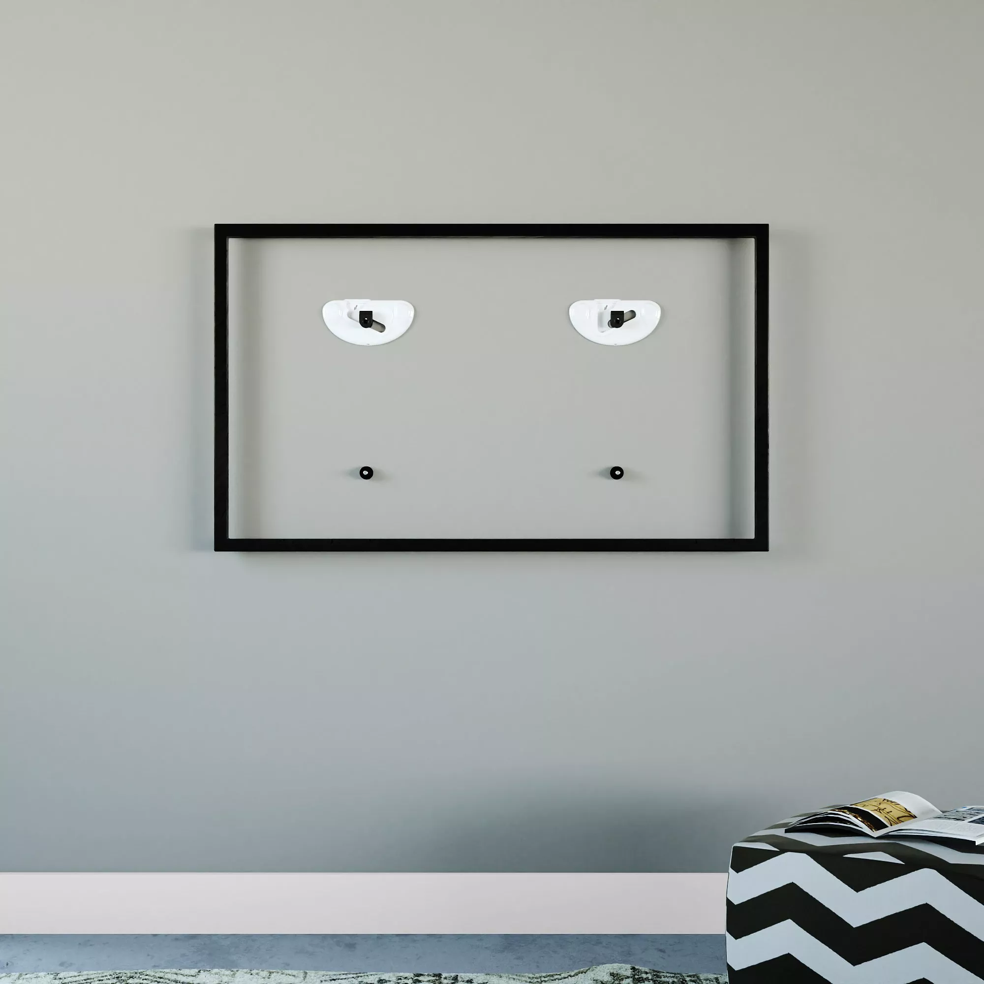 Wall mount fixed to the wall 