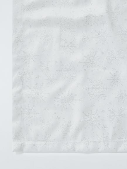 John Lewis Snowflake Woven Jacquard Cotton Tablecloth, Silver - view 2, Silver