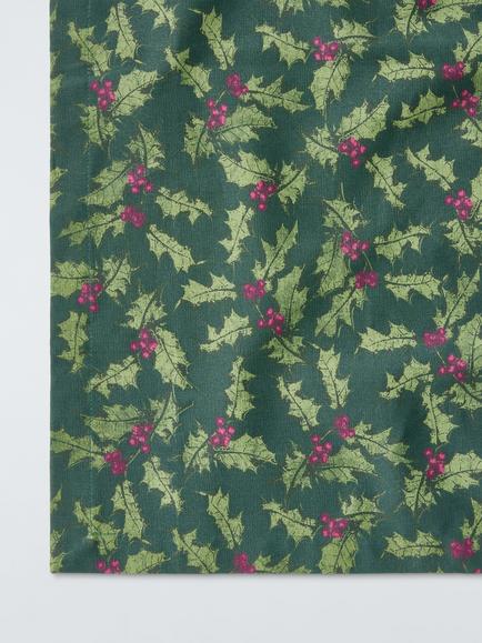 John Lewis Holly Cotton Tablecloth, Green - view 2, Green