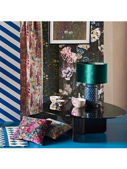 Designers Guild Delft Flower Grande Wallpaper - view 2, Graphite Pdg1038/01