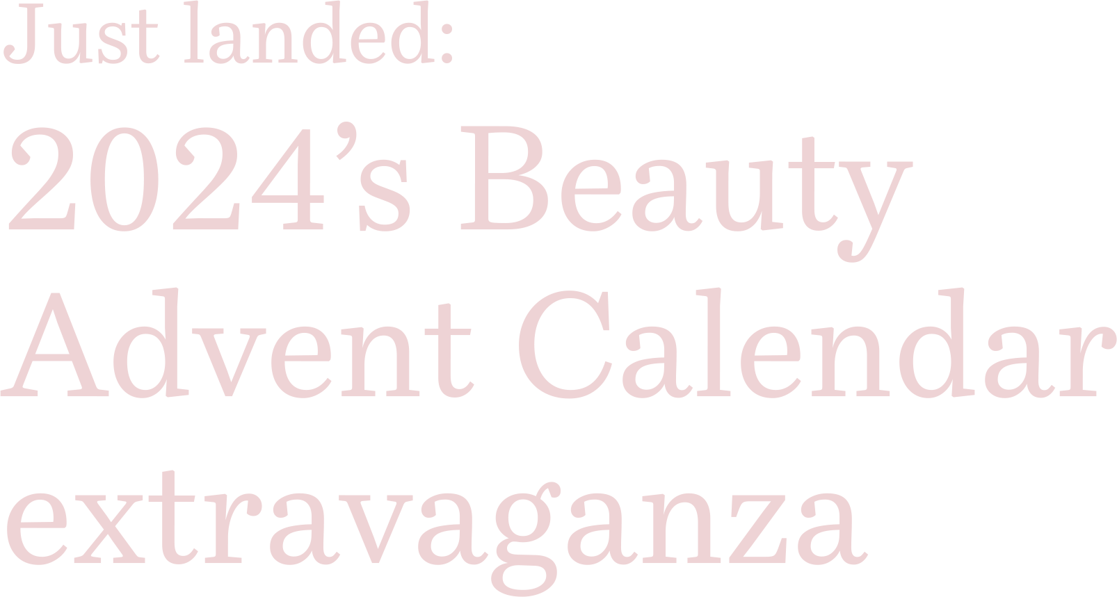 2024's Beauty Advent Calendar