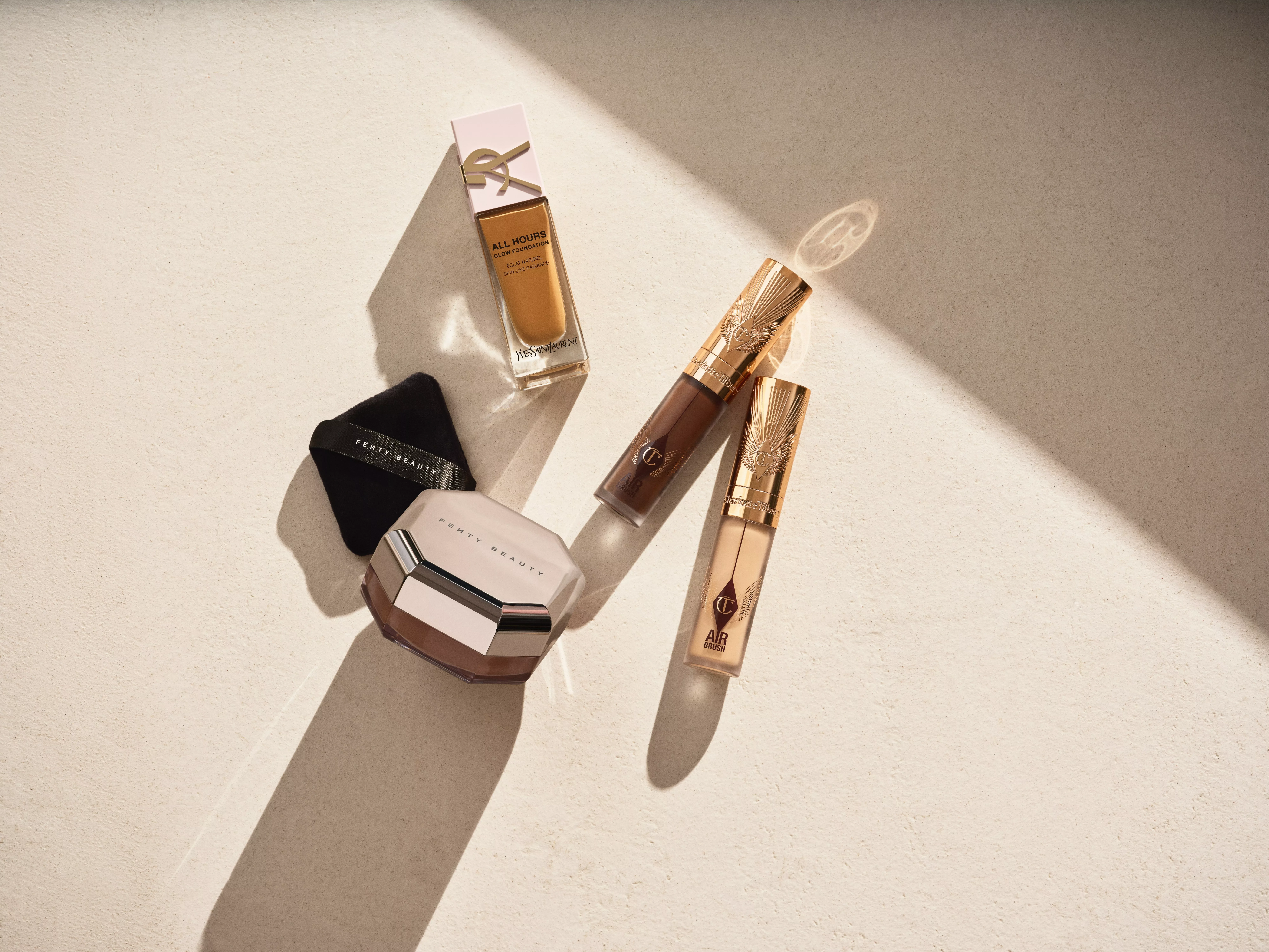 A selection of beauty and makeup products