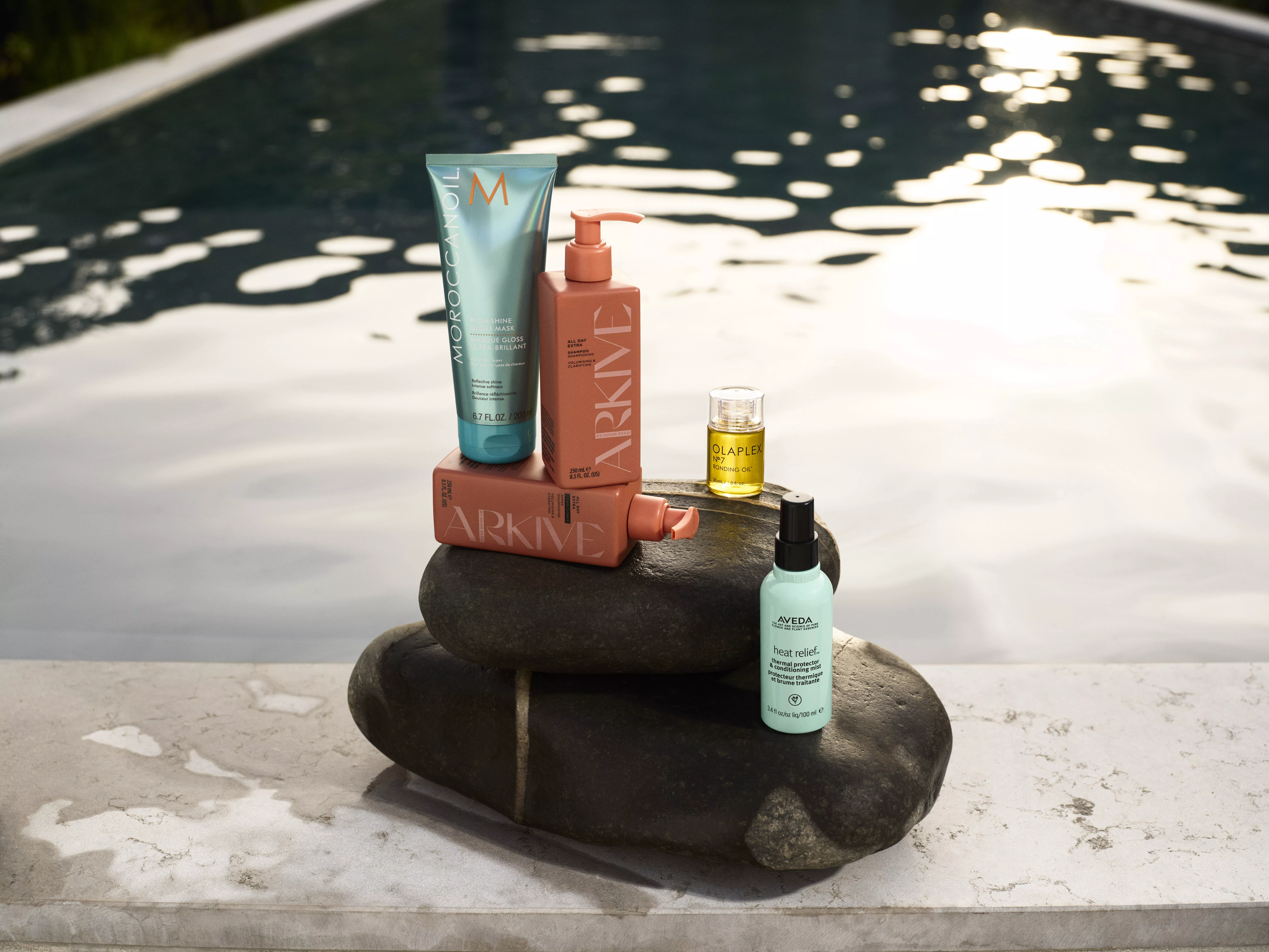 A selection of haircare products