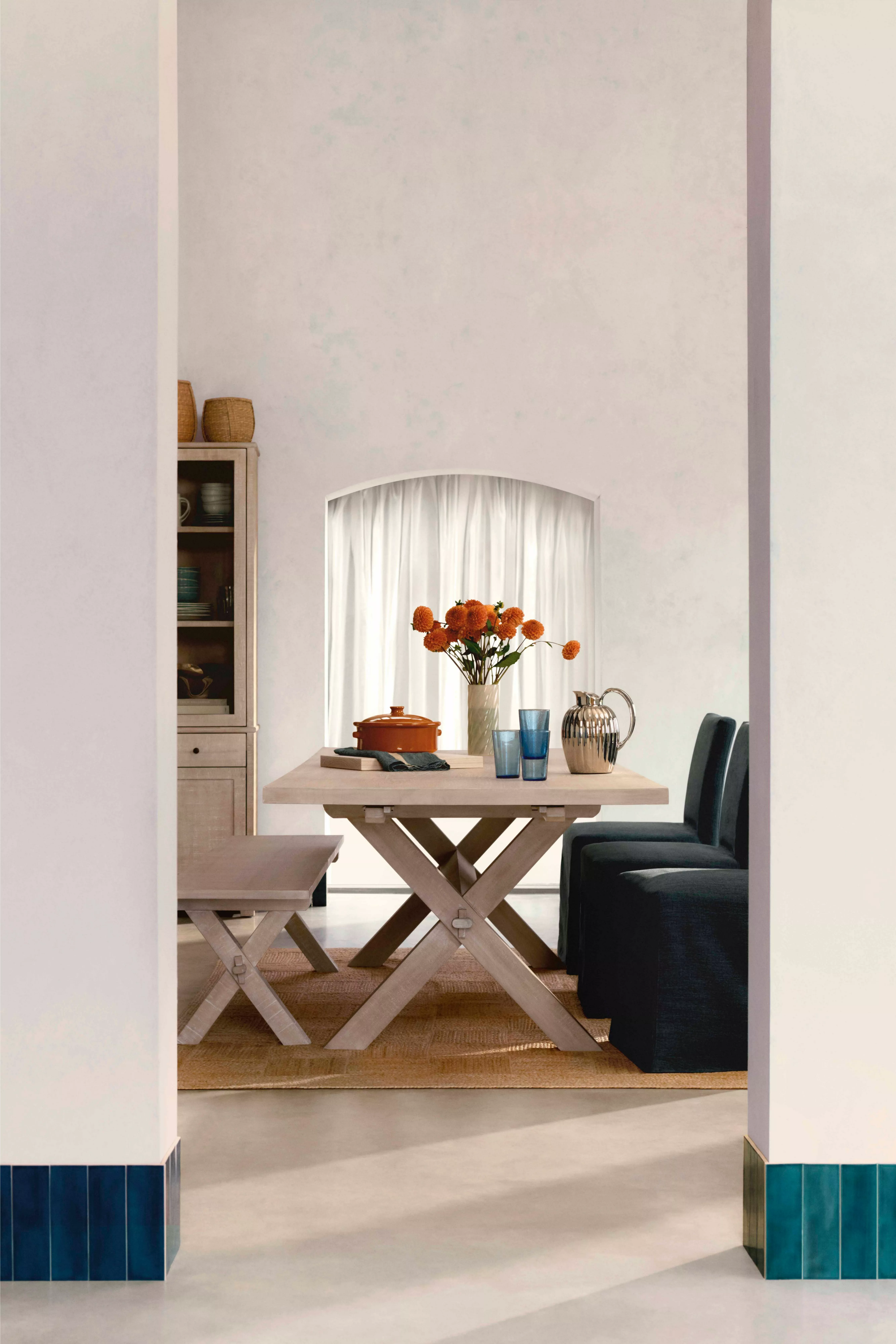 dining table and chairs in other room